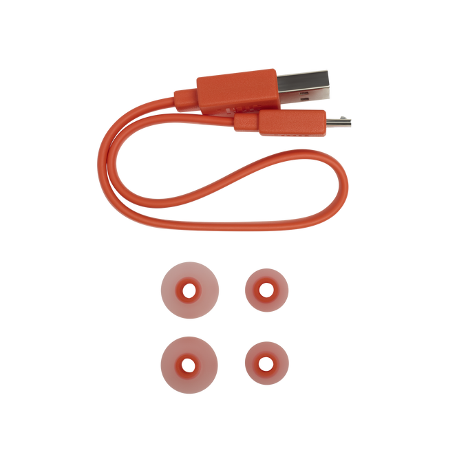 JBL Tune 115BT - Coral Orange - Wireless In-Ear headphones - Detailshot 4 image number null